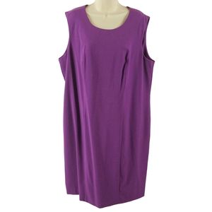 Jessica London sleeveless purple dress